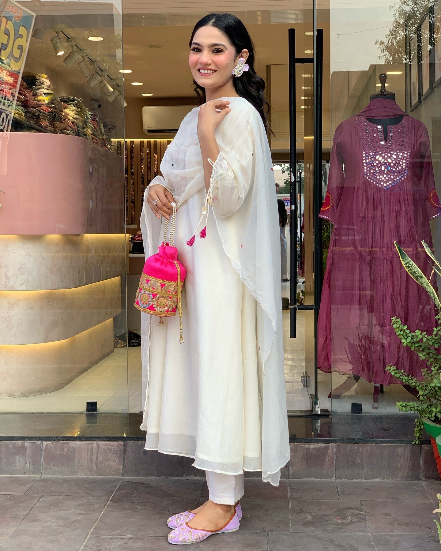 Festive Straight Kurta Ensemble with Dupatta