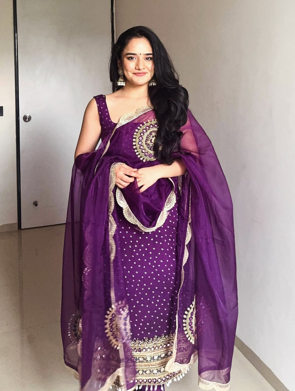 Salwar Kameez with Intricate Gold Work