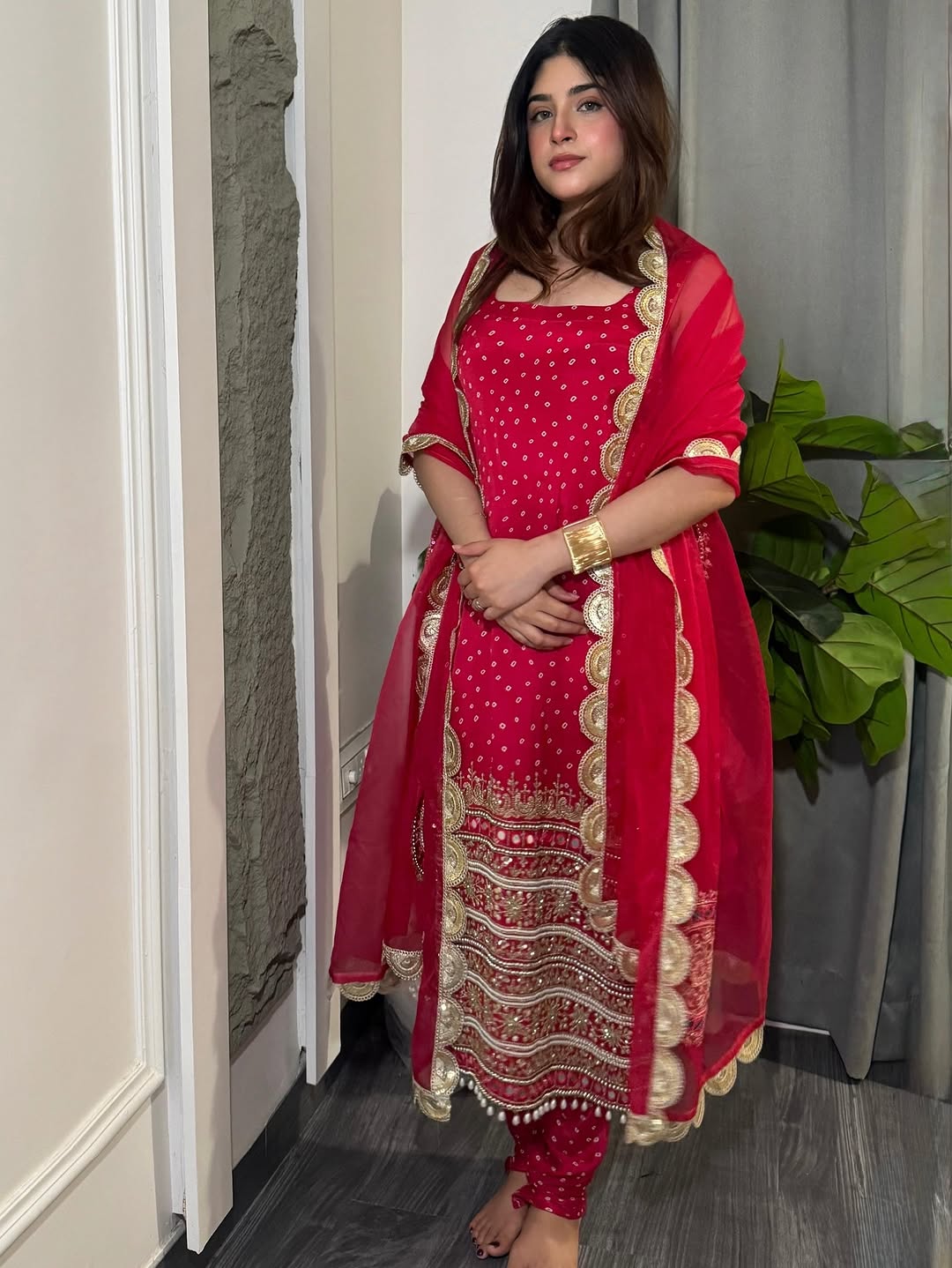 Salwar Kameez with Intricate Gold Work