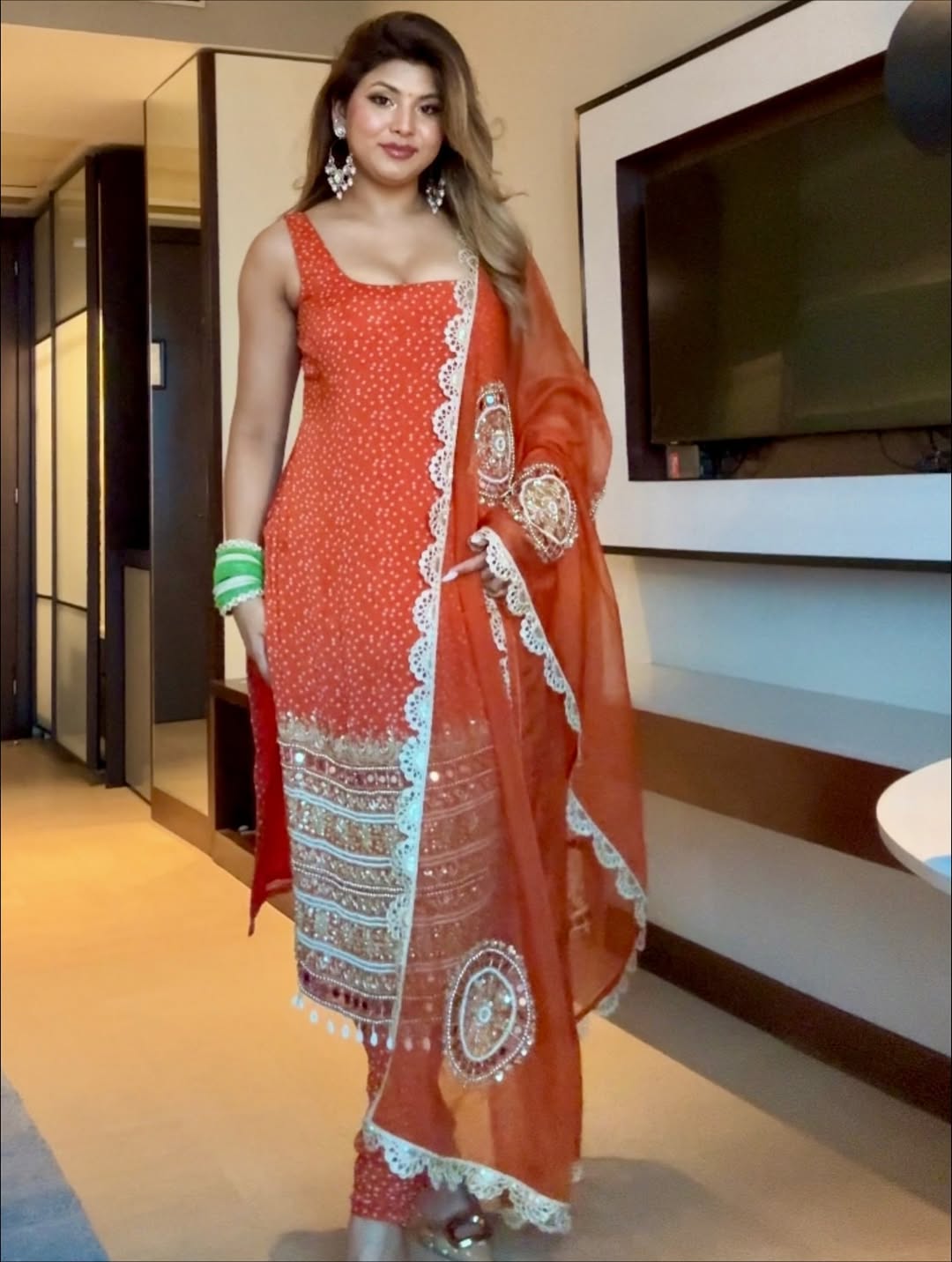 Salwar Kameez with Intricate Gold Work