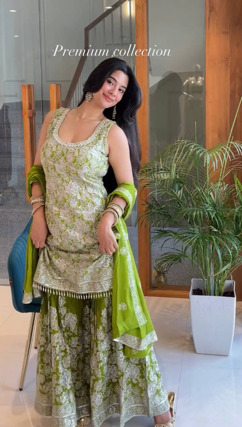 Elegant Red Sharara Suit with Intricate White Embroidery