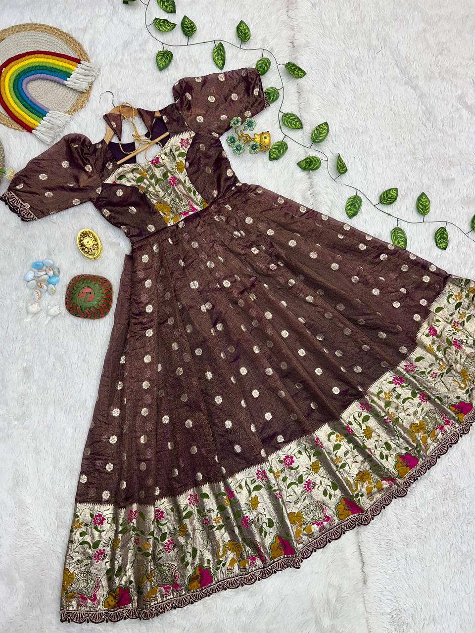 Elegant Charm in Plum & Floral Grace