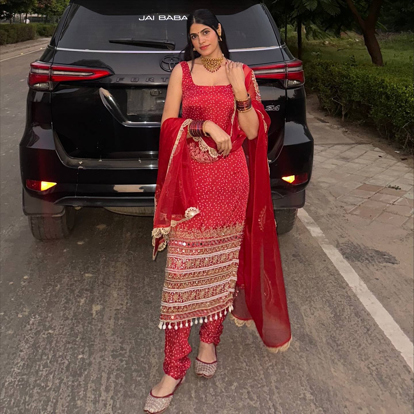 Salwar Kameez with Intricate Gold Work