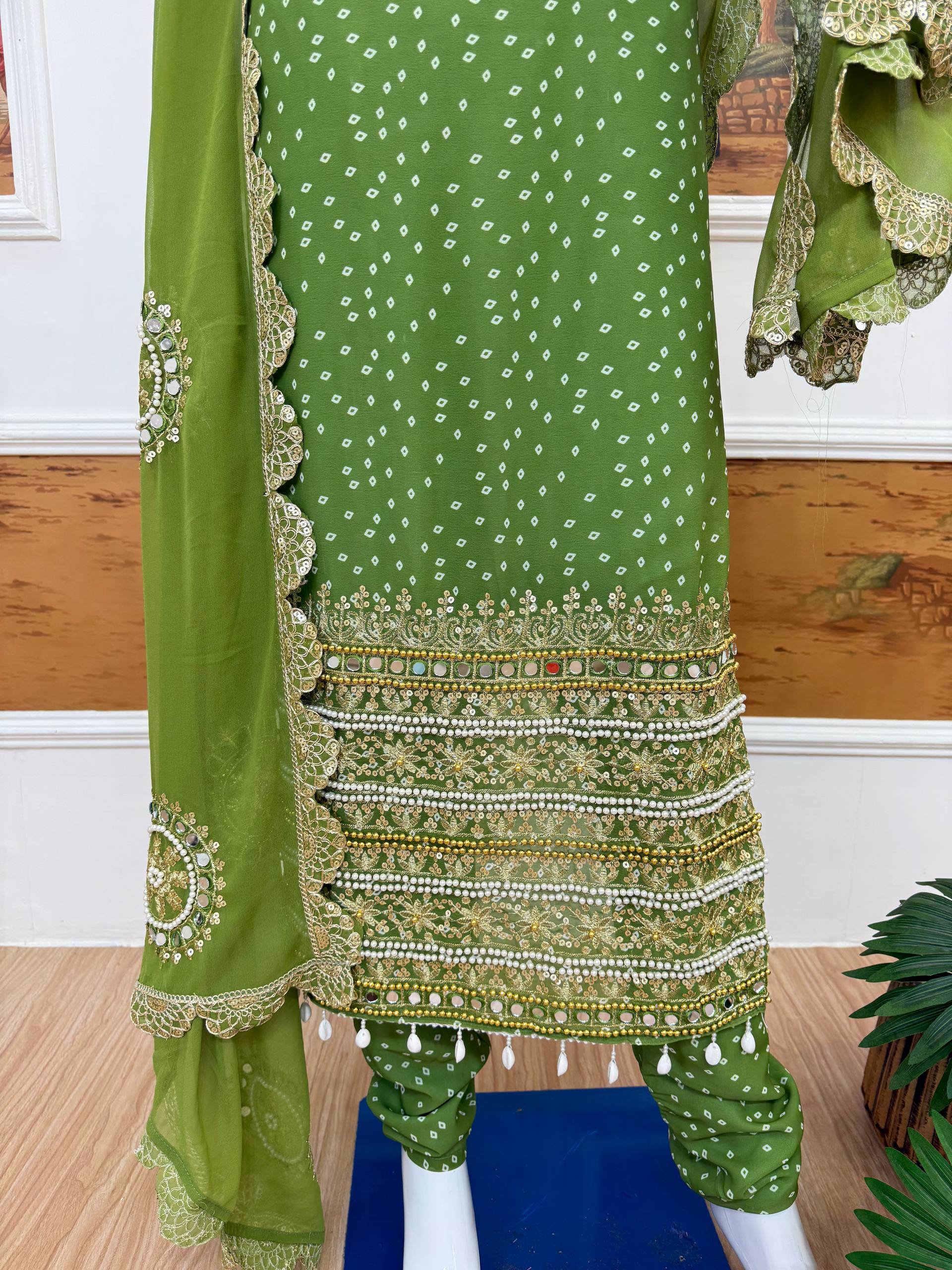 Salwar Kameez with Intricate Gold Work
