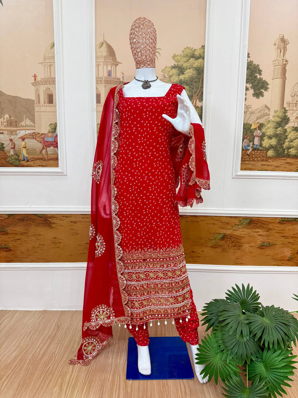 Salwar Kameez with Intricate Gold Work