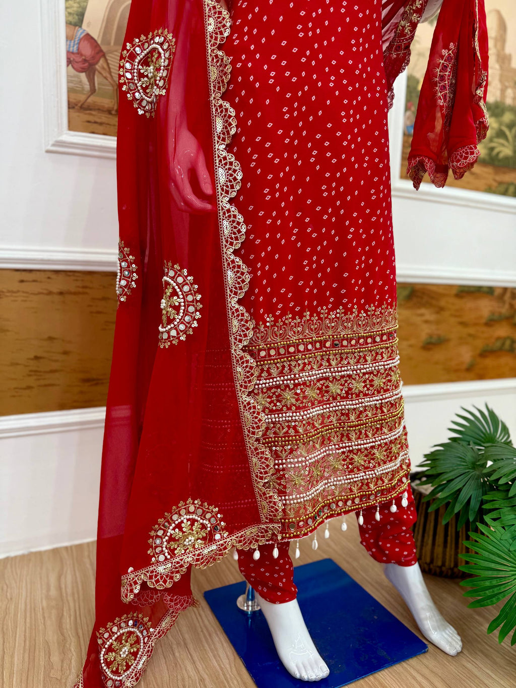 Salwar Kameez with Intricate Gold Work