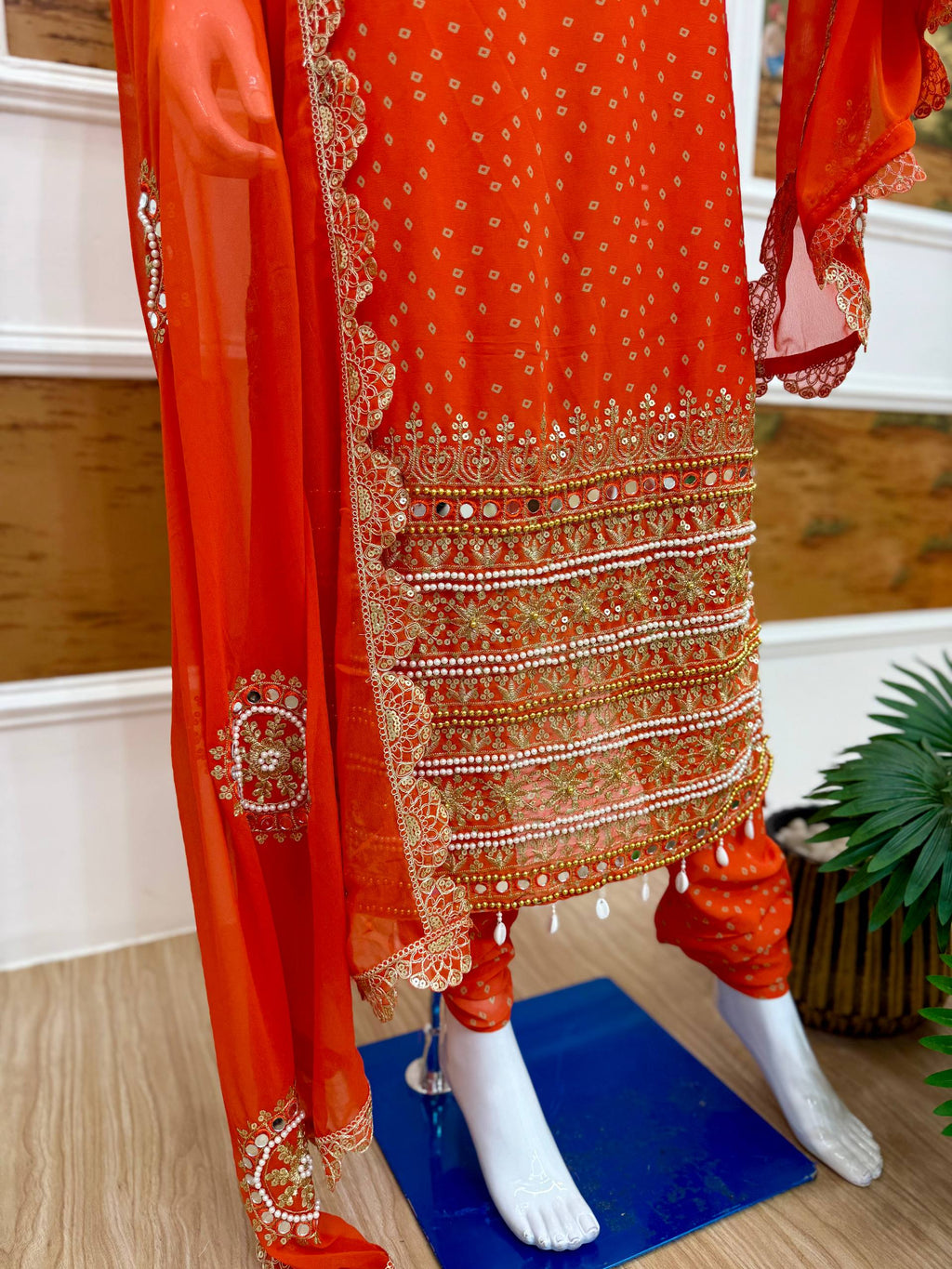 Salwar Kameez with Intricate Gold Work