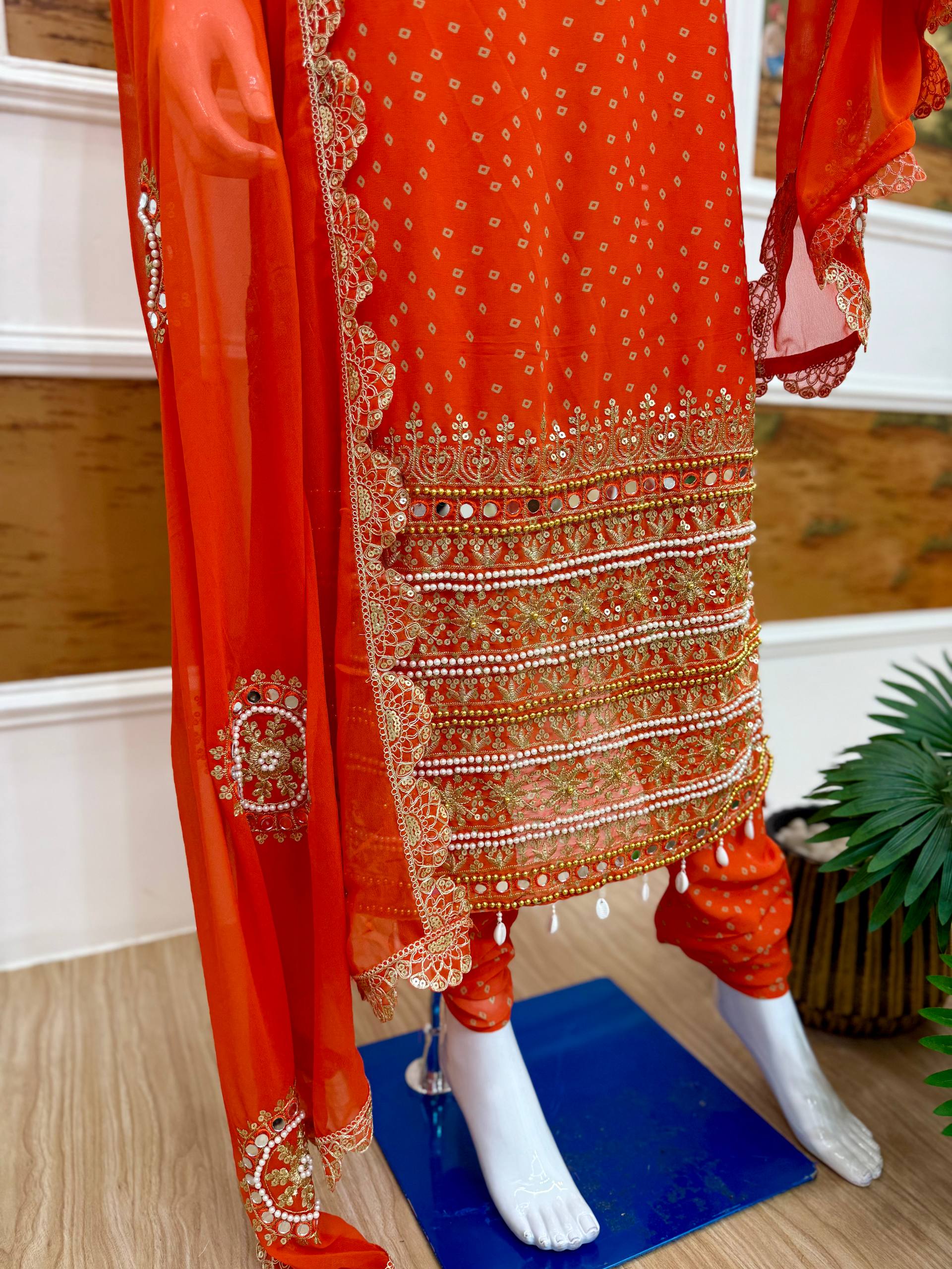 Salwar Kameez with Intricate Gold Work