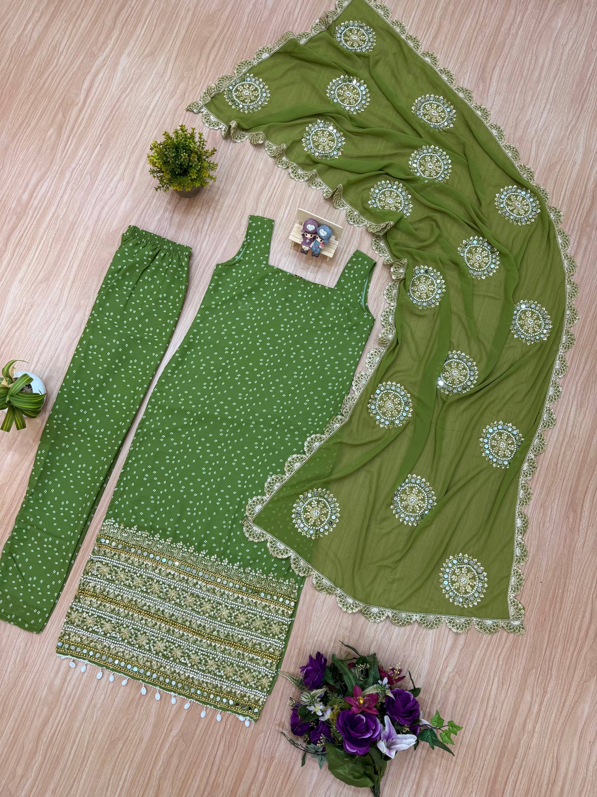 Salwar Kameez with Intricate Gold Work