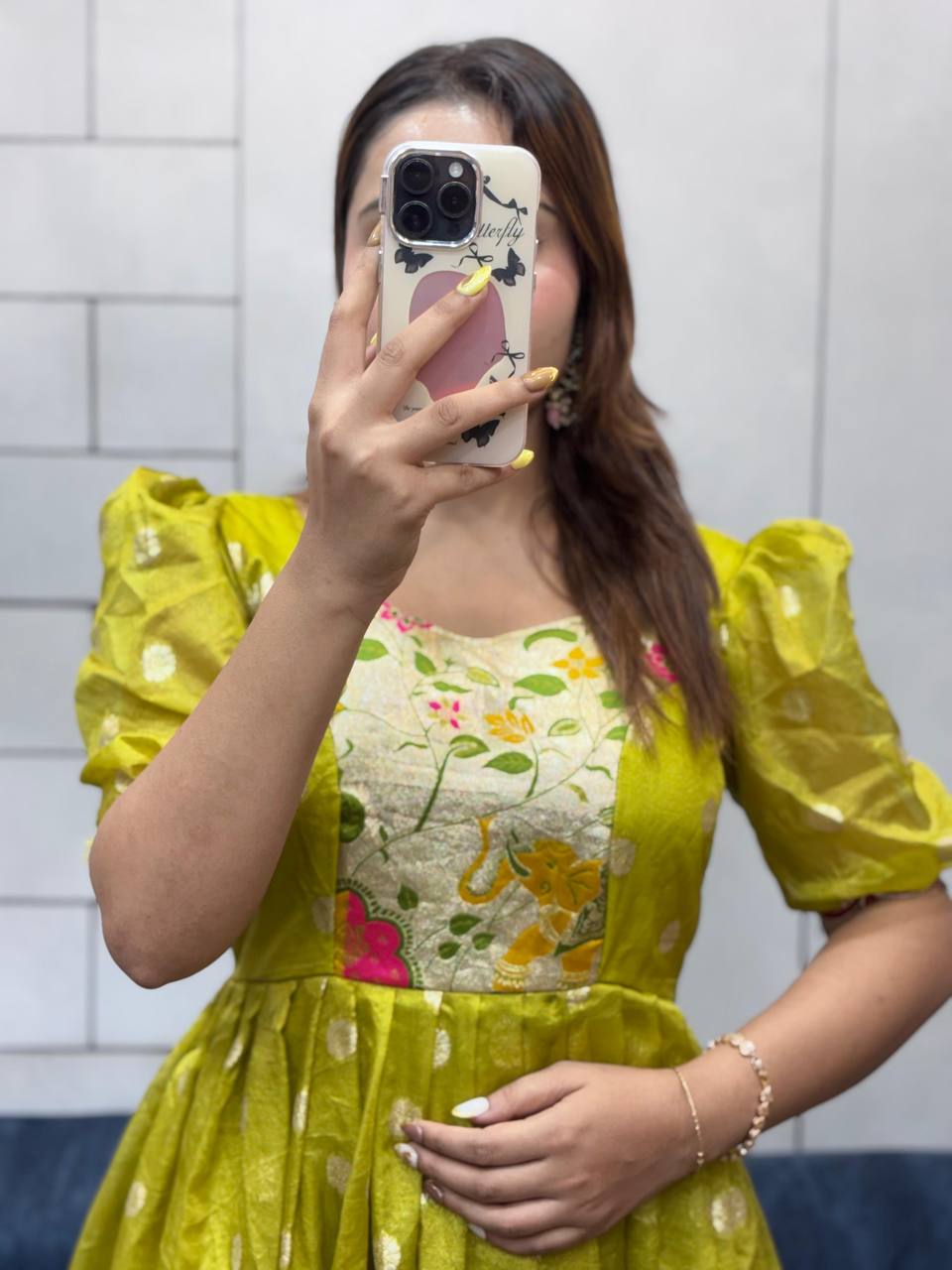 Elegant Charm in Plum & Floral Grace