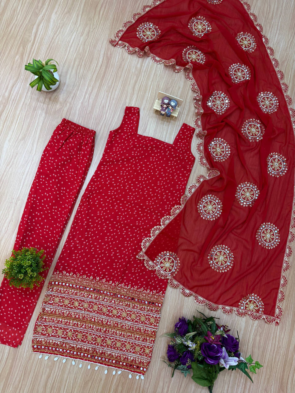 Salwar Kameez with Intricate Gold Work