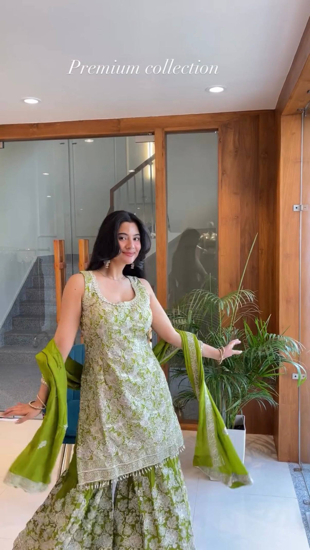 Elegant Red Sharara Suit with Intricate White Embroidery