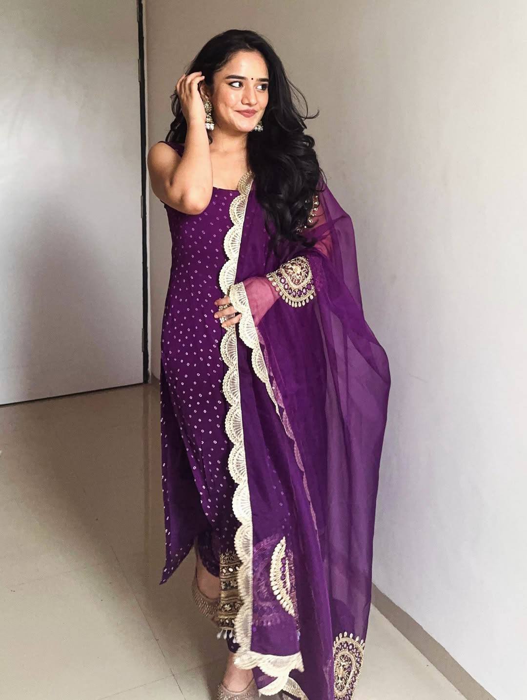 Salwar Kameez with Intricate Gold Work